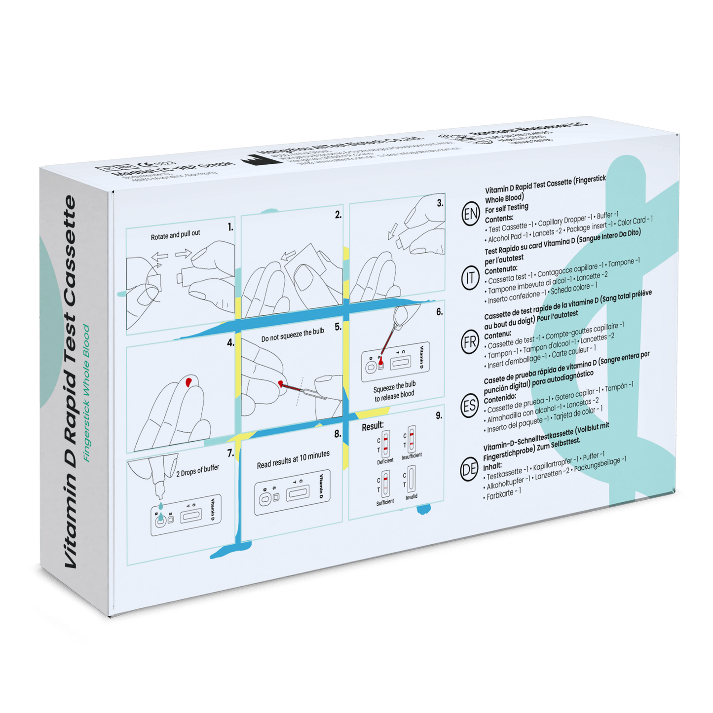 Alla test Vitamin-D Test Kit Snabbt snabbtest | 1 bit