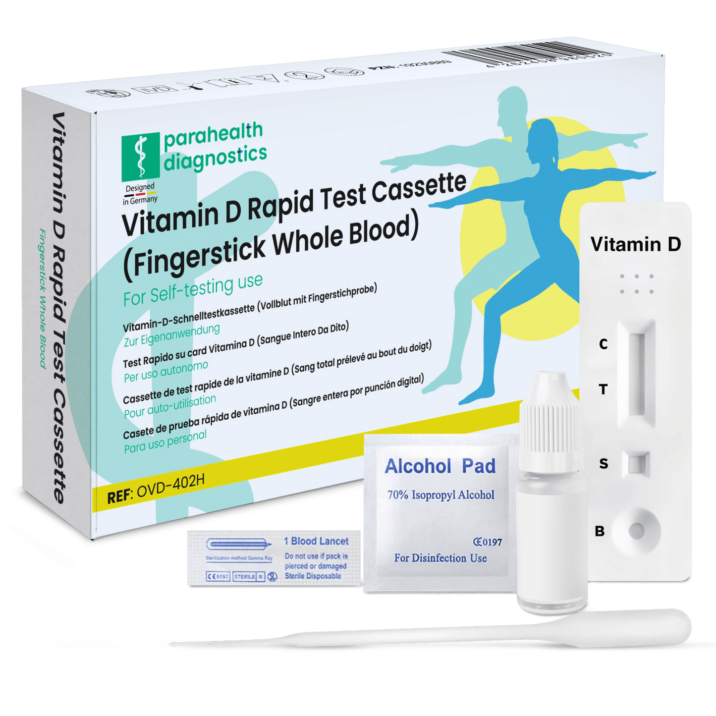 Alla test Vitamin-D Test Kit Snabbt snabbtest | 1 bit