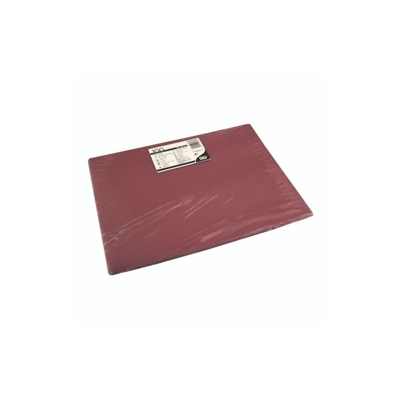 Det rektangulära kastanjebruna pappersbordsunderlägget från PAPSTAR GmbH är 30 x 40 cm stort och levereras i en plastförpackning med en vit-svart etikett.