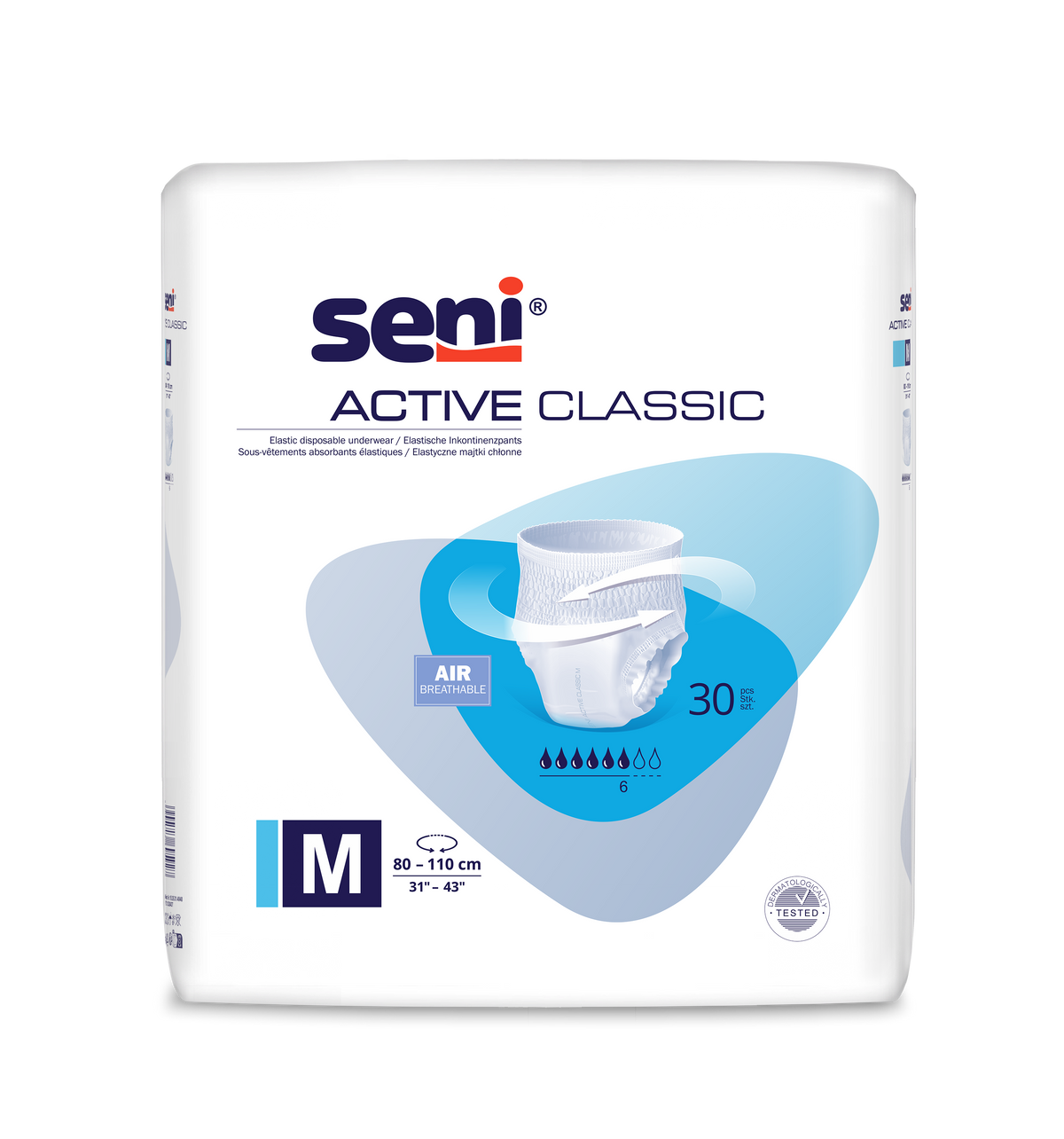 Seni Active Classic Pants Inkontinensbyxor Storlek S-XL 
