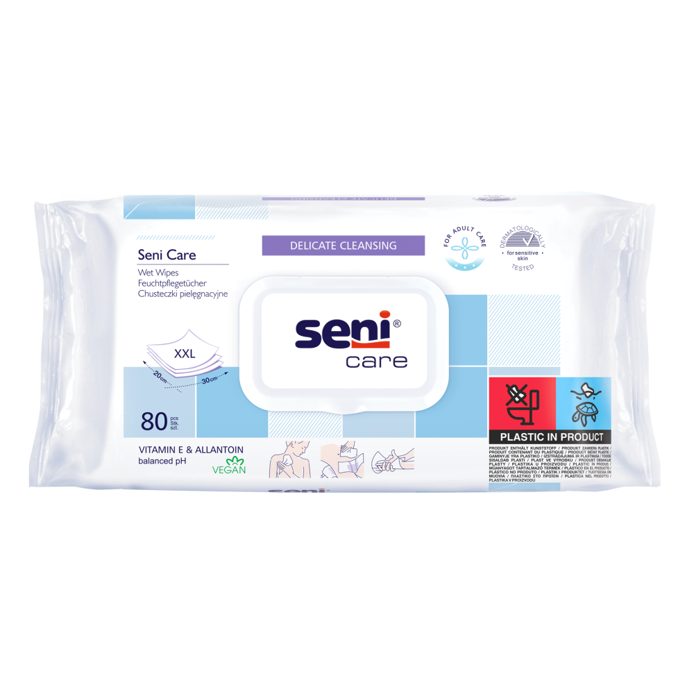 Seni Care Våtservetter Mjuka | Förpackning (80 stycken)