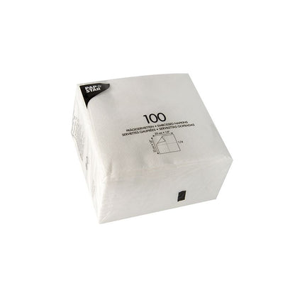 PAPSTAR Servetter 1-lager, 33x33 cm, vit - idealisk för fester; Förpackning med 1200 stycken. Från PAPSTAR GmbH.