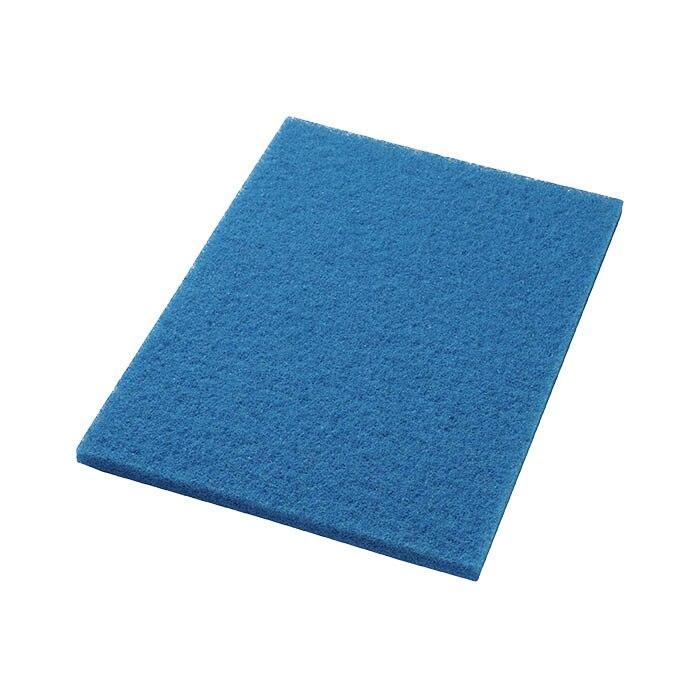 Das Twister Pad Blau – Eckig von Diversey Deutschland GmbH & Co. OHG ist ein rechteckiges, blaues Reinigungspad mit grober Textur für Steinböden, flach abgebildet auf weißem Hintergrund.