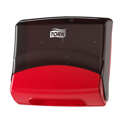 Tork 654008 singelhanddukdispenser Performance W4 från TORK – Essity Professional Hygiene Germany GmbH är en oumbärlig del av professionell rengöring. Den har ett transparent svart lock och den iögonfallande Tork-logotypen på framsidan, så att pappershanddukar alltid är lättillgängliga.