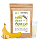 Ekologisk vegansk proteinpulver banan utan soja