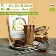 Ekologisk vegansk proteinpulverchoklad utan soja