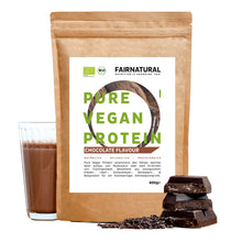 Ekologisk vegansk proteinpulverchoklad utan soja
