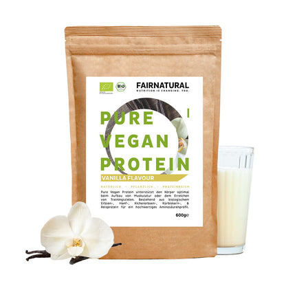 Ekologiskt veganskt proteinpulver vanilj utan soja
