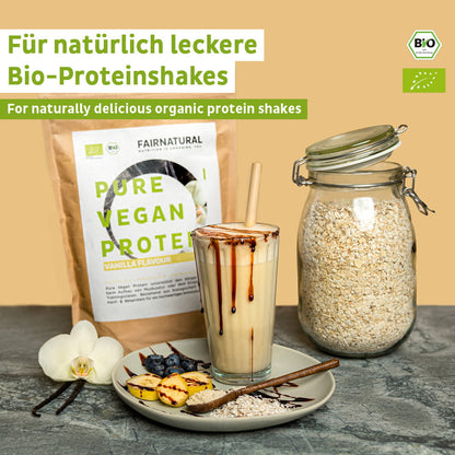 Ekologiskt veganskt proteinpulver vanilj utan soja