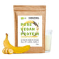 Ekologisk vegansk proteinpulver banan utan soja