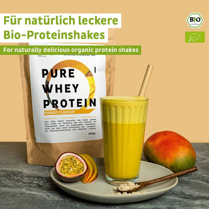 Ekologisk vassleproteinpulver Mango