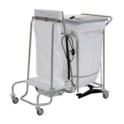 Novocal-vagnen har en helsvetsad rostfri stålram och runda röranslutningar - idealisk för sjukhus eller kommersiella tillämpningar som kräver hållbar transport. Levereras som ett paket (1 styck). Märke: Novocal.