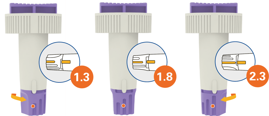 Alphacheck TRI säkerhetslansetter 23G | Förpackning (100 stycken)