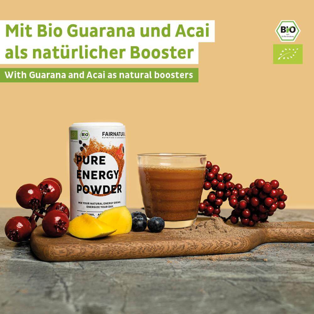 Ekologisk energidryckspulver före träning