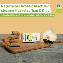 Ekologisk proteinbar vegansk vanilj utan soja