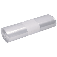 Den transparenta rullen DEISS 99072 (450x550x0,025 mm, 50 påsar) från EMIL DEISS KG (GmbH + Co.) är avbildad mot en enkel vit bakgrund, stramt lindad och säkrad med ett vitt pappersband i mitten.