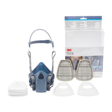 3M™ Andningsskydd Halvmasksats, A2P3 R-filter, stor mask 7523L | Kartong (1 set)
