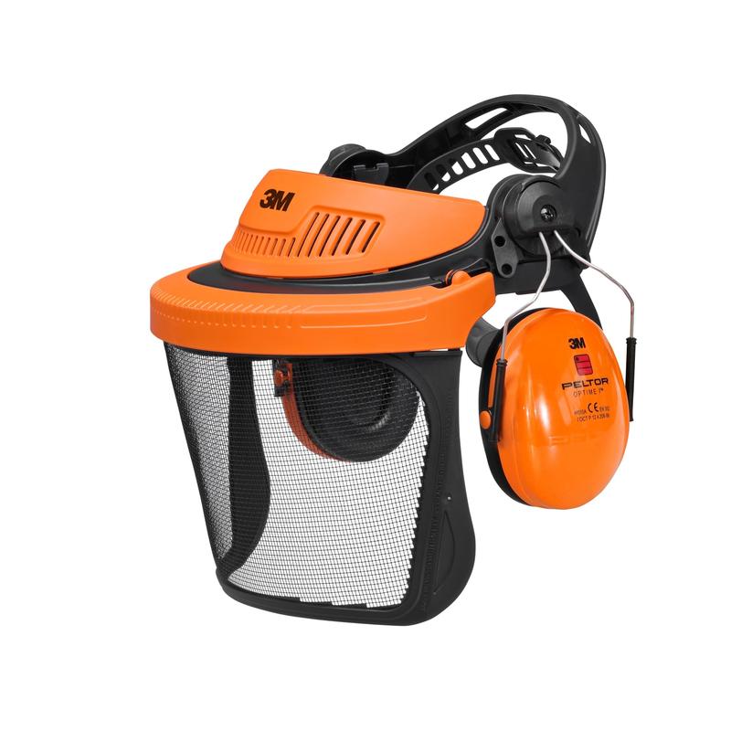 3M™ huvudbonadskombination, skogsbruk, orange, G500V5CH510-OR | Förpackning (1 st)