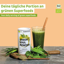 Ekologiskt grönt Smoothiepulver