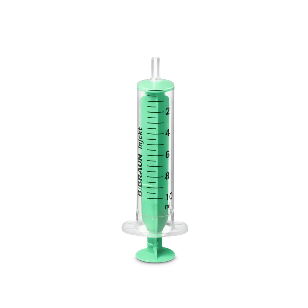 Injekt Solo Spruta, 10 ml Luer-anslutning, excentrisk | Förpackning (100 stycken) 
