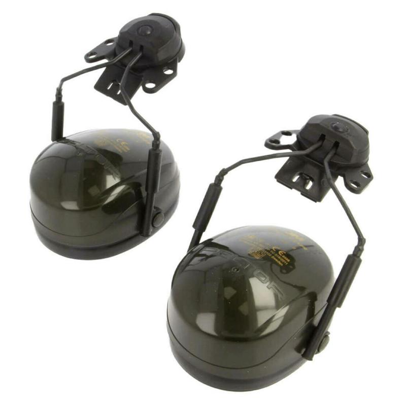 3M™ PELTOR™ Optime™ II hörselkåpor, grön, hjälmfäste, H520P3E-410-GQ-01 | Förpackning (1 st)