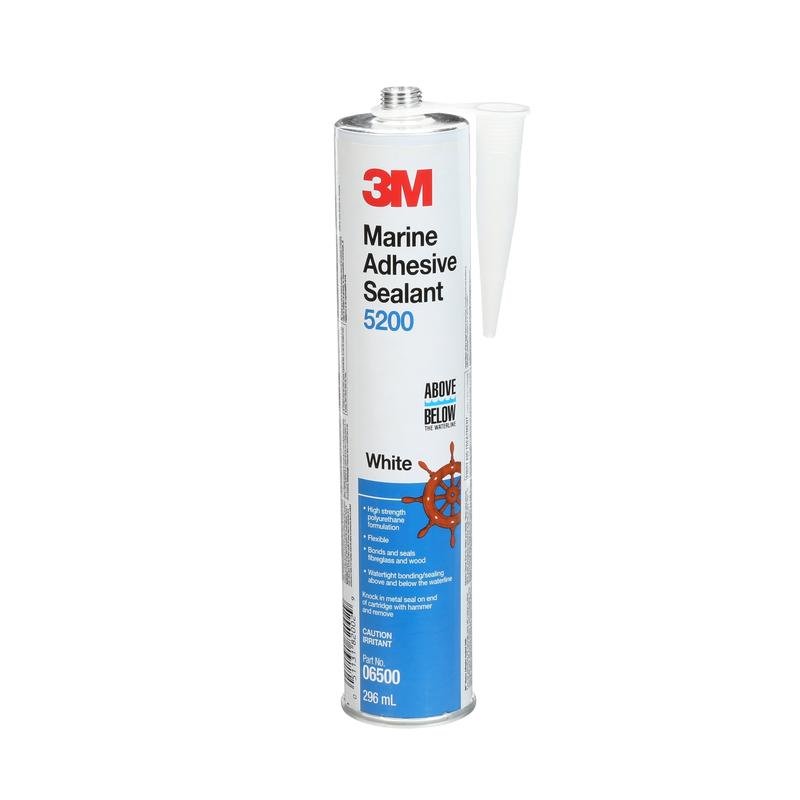 3M™ marin polyuretanbaserat lim och tätningsmedel 5200FC, vit, 295ml, PN06520 | Förpackning (1 st)