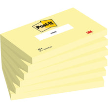 Post-it® sedlar, kanariefågel, 76 mm x 127 mm, 100 ark/dyna, 6 pads/pack, 100 % PEFC, SGSCH-PEFC-COC-110078 | Förpackning (6 stycken)