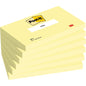 Post-it® sedlar, kanariefågel, 76 mm x 127 mm, 100 ark/dyna, 6 pads/pack, 100 % PEFC, SGSCH-PEFC-COC-110078 | Förpackning (6 stycken)