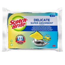 Scotch-Brite® Delikat, repfri rengöringssvamp av naturfiber, paket med 10 - Högabsorberande svamp idealisk för dagliga rengöringsuppgifter | Kartong (1 st)