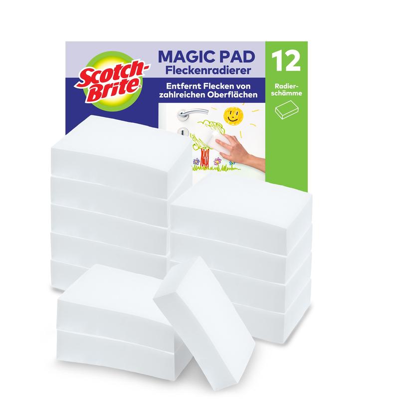 Scotch-Brite® Magic Pad, 10 per förpackning + 2 gratis | Förpackning (12 stycken)