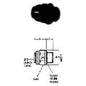 servomat Ersatzteil Einschraub-Verbinder 4 mm - 1/8 – Teilenr. JGPM010411E