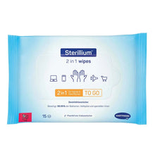 Sterillium® 2 i 1 våtservetter | Förpackning (15 stycken)
