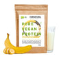 Ekologisk vegansk proteinpulver banan utan soja